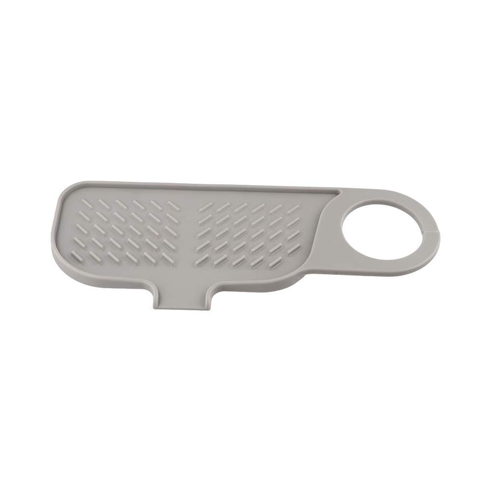 Multifunction Drain Mat Convenient Sponge Holder Mat Drip Catcher Tray Faucet Mat  Bathroom