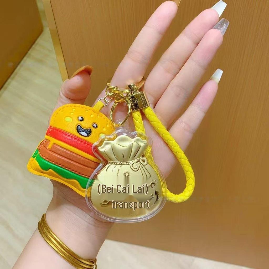 Goldener Glückssack Handy-Anhänger: Niedlicher Cartoon-Schlüsselanhänger & Lanyard-Zubehör