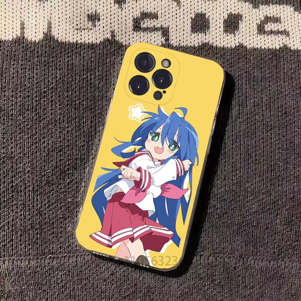 Konata Izumi L-Lucky S-Star Phone Case for iPhone 11Pro 13 12 11 Pro Max 16e 17 Air 16 15 14 Plus 11ProMax