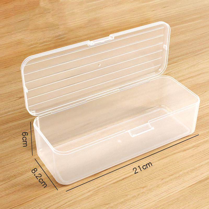 Makeup Brush Organizer Large Capacity Transparent Pencil Case Multi Functional Aesthetic Stationery Storage Box