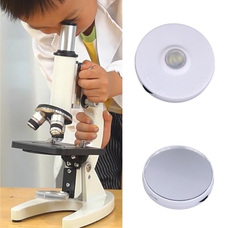1 Set Rechargeable Reusable Mirror Accessories Adjustable Brightness Led Light Source For Biological Microscopes Fill Lamp