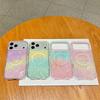 Candy Color Gradient Shell Texture Magnetic Wireless Charger Case for IPhone 18 17 Pro Max 16 15 14 13 12 Hard Shockproof Camera Lens Protective Cover