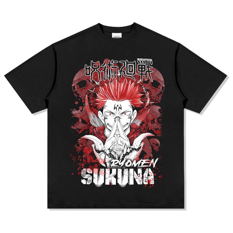 

Jujutsu Kaisen Japanese Anime Pure Cotton Tshirt 2026 Summer Unisex Women Anime Enthusiasts Casual Sports Fashion Streetwear Shirt S