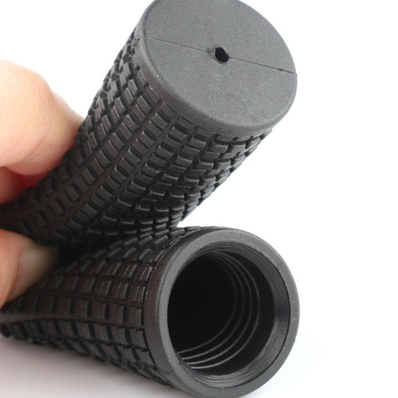 2Pair Rubber Bicycles Handlebar Grips Soft Shock Absorption Handle Bar Cover Waterproof Mountain Bike Grips Enduring