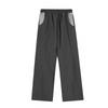 Mertra Mens Straight Leg Pants Casual Streetwear Loose Fit Cotton Trousers Young Adults
