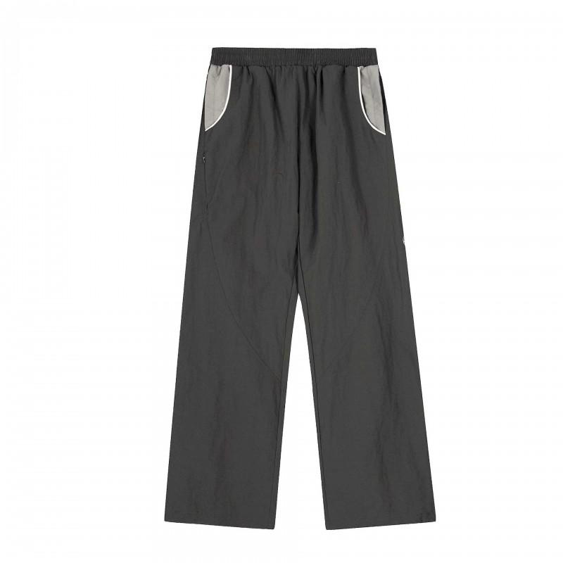 Mertra Mens Straight Leg Pants Casual Streetwear Loose Fit Cotton Trousers Young Adults