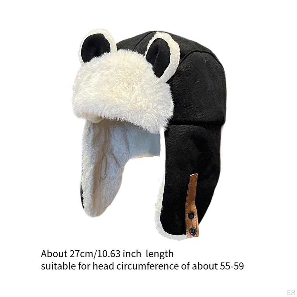 Animal Ear Trapper Hat for Women, Stylish Soft Winter Riding, Street Shopping