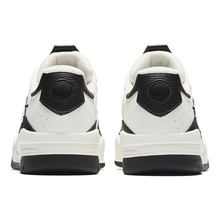 Anta Wave Shoe Comfortable Cushioning Low top Skateboard Shoes Women's Black White 922348003-2