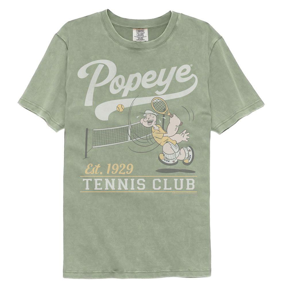 Popeye Tennis Club Est 1929 Sandstone Comfort Colors Comics Shirt M