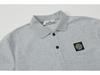 New Summer STONE Streetwear Unisex Embroidered Logo Polo T-shirt - Loose Fit, Short Sleeve, Cotton