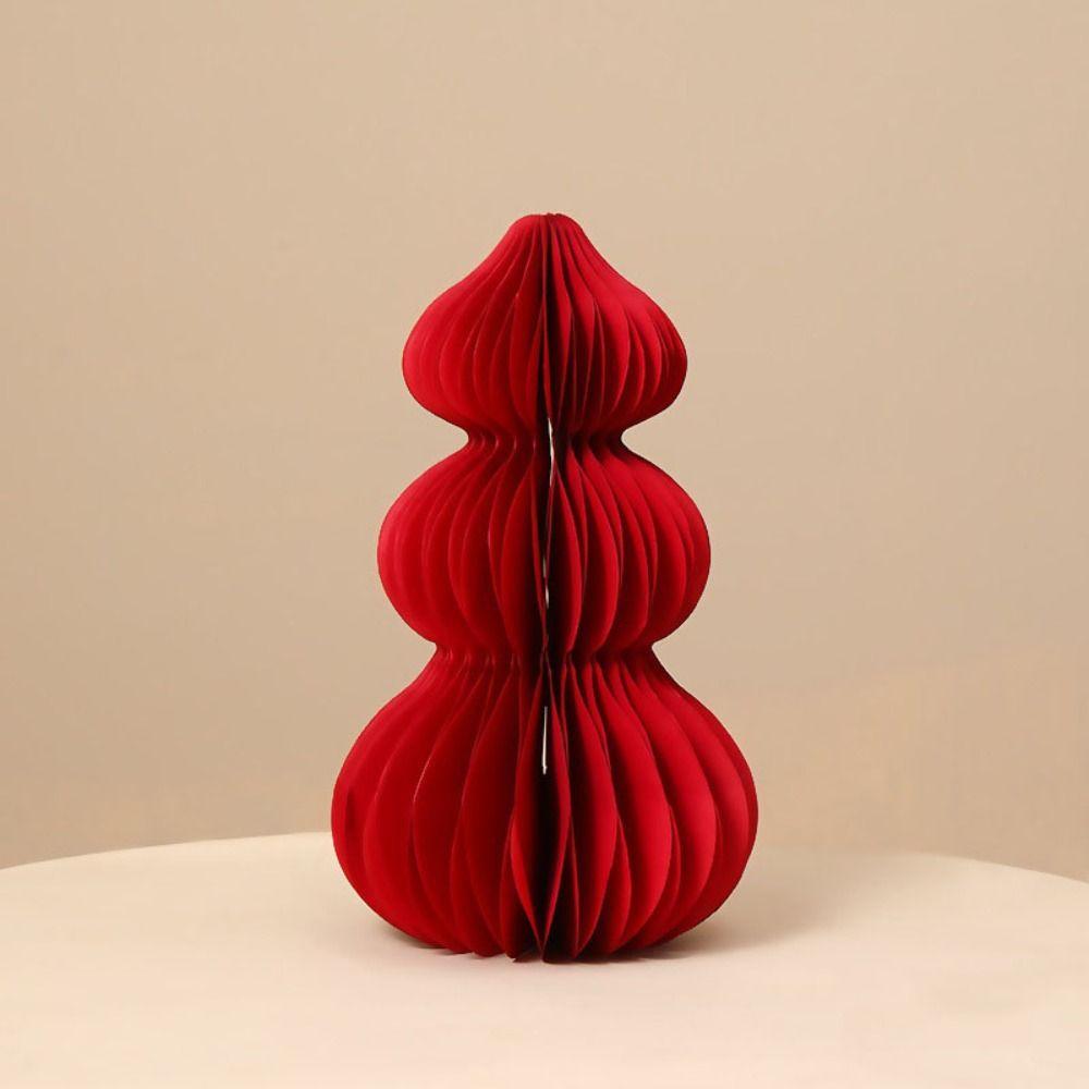 Folding Gourd Shape Housewarming  Ornament DIY Paper Housewarming Decorations  Wedding Decor
