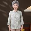 Grandma's Chinese Style Top: Elegant Spring/Summer Shirt for Elderly Women