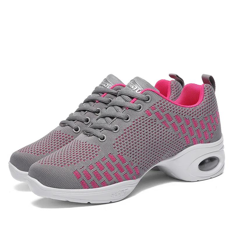 Hlavní Dámské Taneční Boty Jazz Ballroomové Tancování Pohodlné Dámské Měkká Podrážka Trénink Prodyšné Moderní Tango Taneční Tenisky