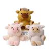 Portachiavi Mucca di Peluche con Imbottitura in Cotone PP per Bambini e Ragazzi Regalo