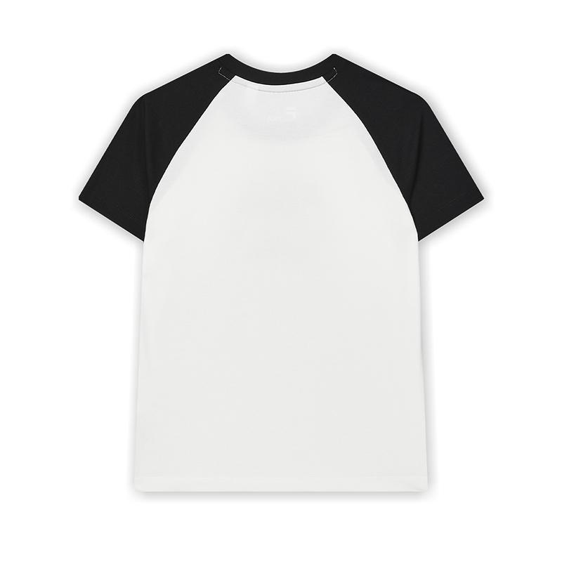 Fila Original Series Letter Round Neck Short Sleeve T-Shirt Women T-Shirts Black F11W429125FBK