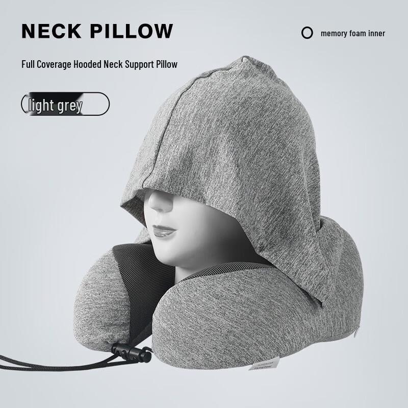 YIXI Memory Foam U-shaped Travel Neck Pillow