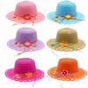 Handmade Sun Hat Flower Decoration Bucket Hat Sweet Beach Hat  Travel