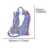 2Pcs Rainbow Animal Charms For Jewelry Making Supplies Elephant Leopard Butterfly Charm Pendant Handmade Accessories Fatima Hand