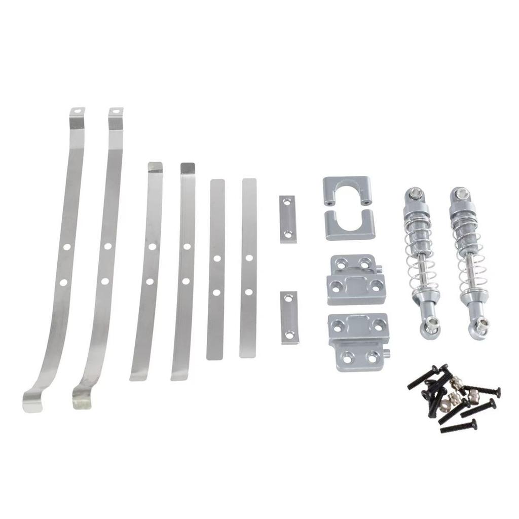 For MN1/12 MN82 LC79 1/12 RC Car Upgrade, Rear Axle Fixing Parts, Rear Shock Absorber Spring Steel Plate Metal Parts Accessories