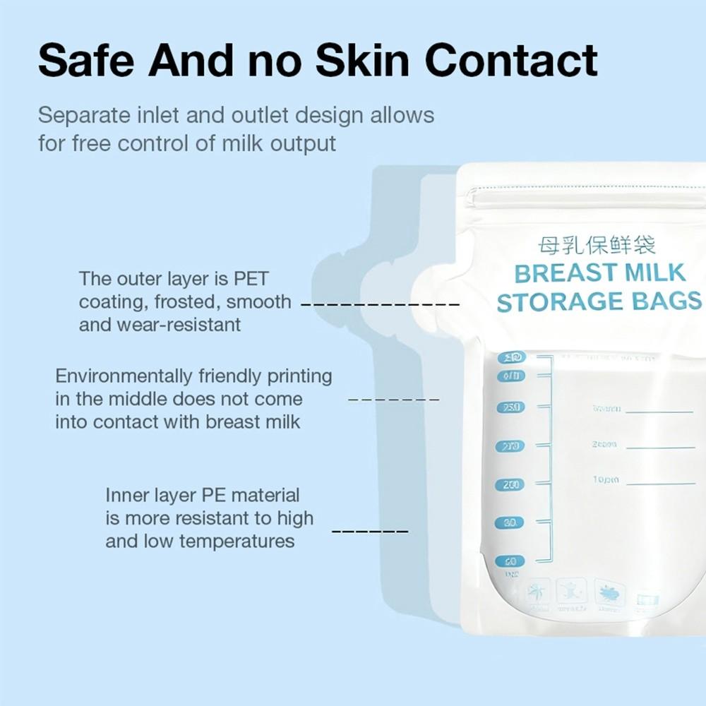 Save Space Breastmilk Storage Bags 100ml/150ml/200ml/250ml Breastfeeding Bags Breastfeeding Use