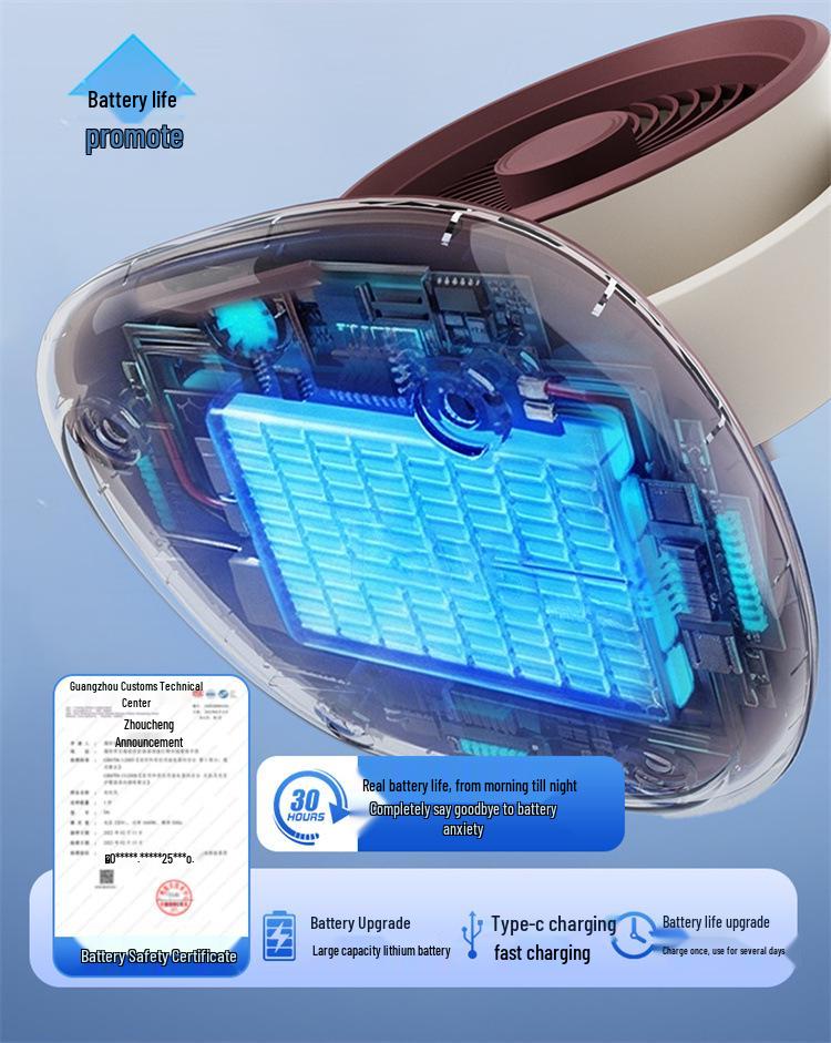 Smart Oscillating Digital Display Desktop Fan: Two-in-One Circulation and Table Fan for Home and Dormitory Use