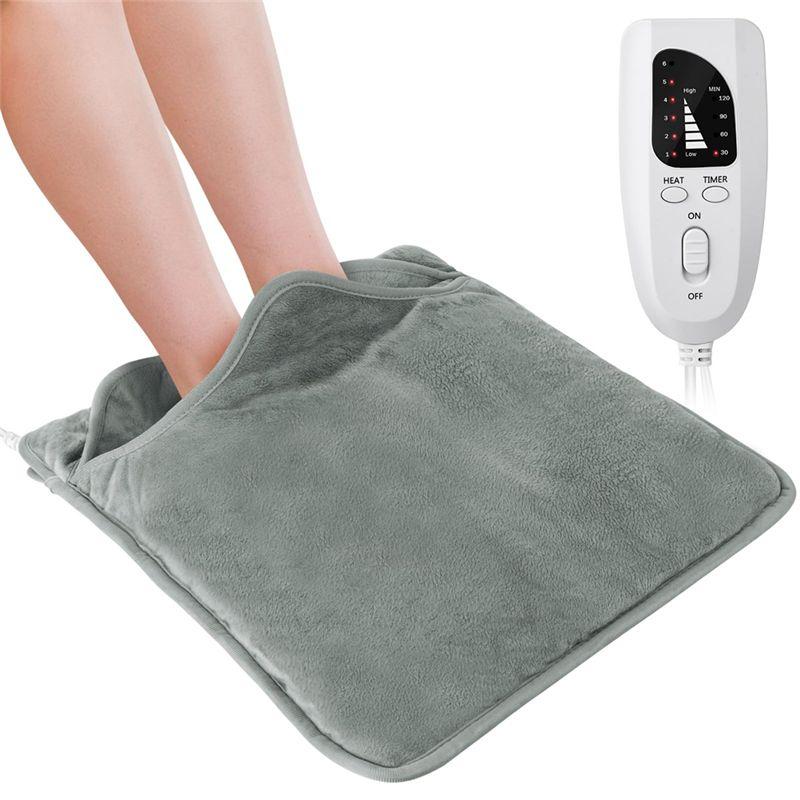 AEE4-Foot Warmer,Heated Foot Warmer Under Desk Heating Pad For Back Pain Relief,Electric Foot Warmer Heating Pad