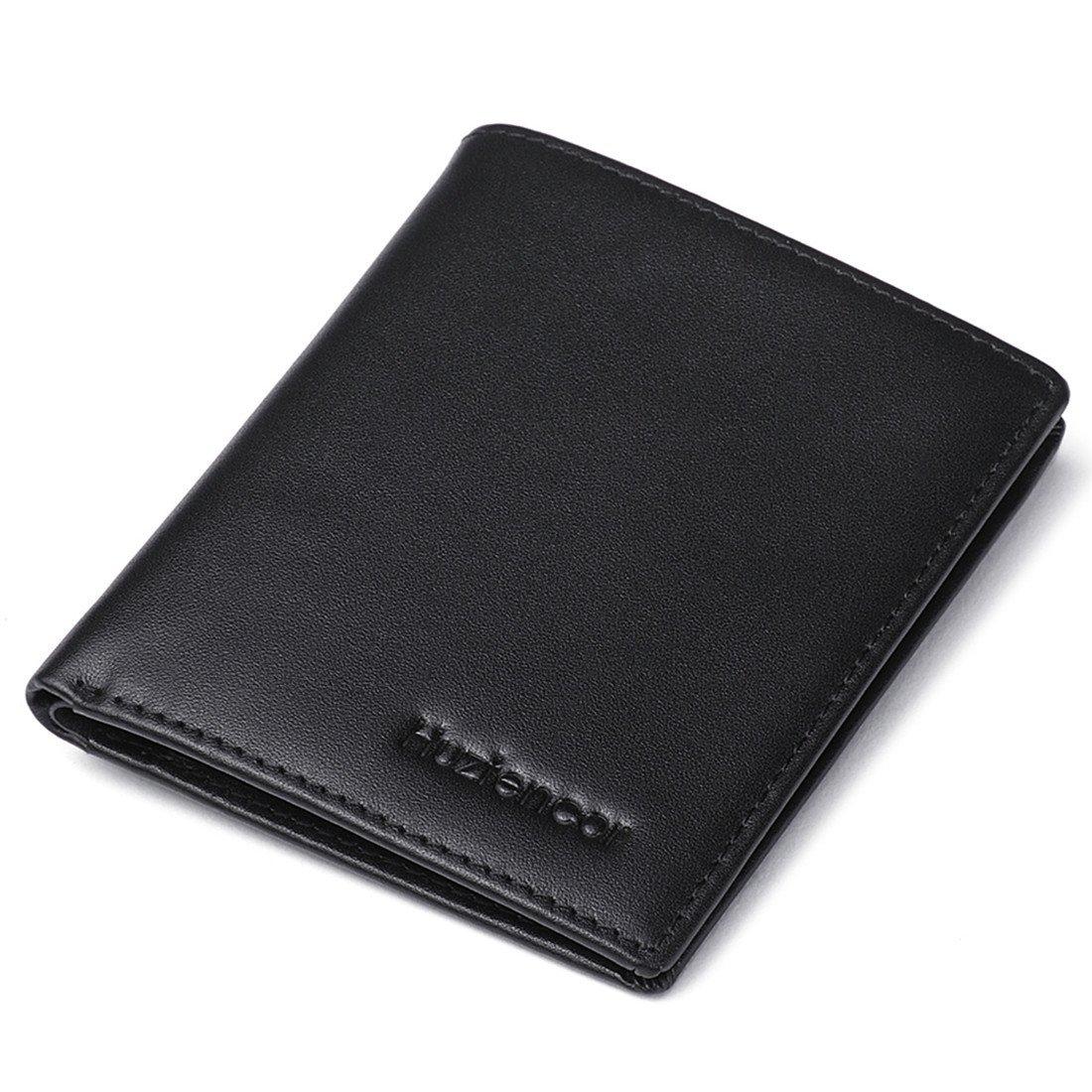 

Huztencor Bifold Wallet for Men and Slim Bifold Card Holds 11 Large Coin RFID Black Women, Wallet, Anti-Magnetic, Case, Cards, Capacity, Popular, чорний