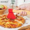 Edelstahl PizzaSchneider mit Holzgriff Axt Messer Typ Teigroller Einzelrad Scheren Design Küchenwerkzeug