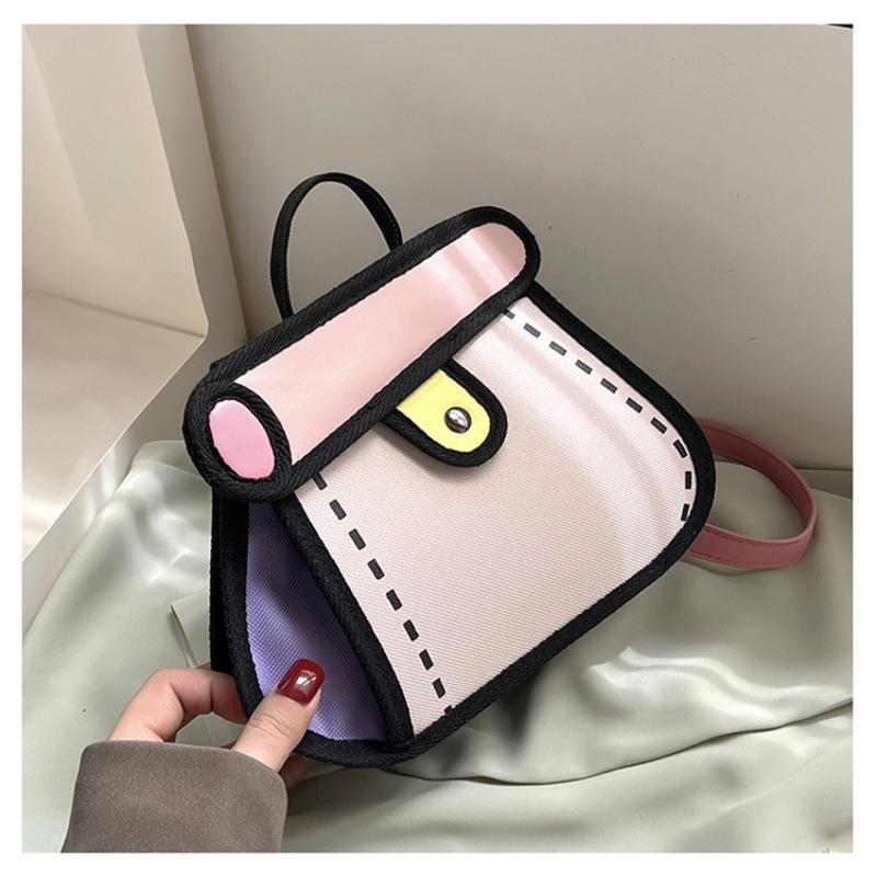 Kawaii Comic Handbags Girls 2023 Summer Japanese Fashion 2D Crossbody Bags for Women Free Shipping Coin Purse