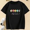 Be Kind Love Heart Colorful T Shirts Short Sleeve Kids Children's T-shirt Boys Girls Summer Spring Casual Top Tee Shirt