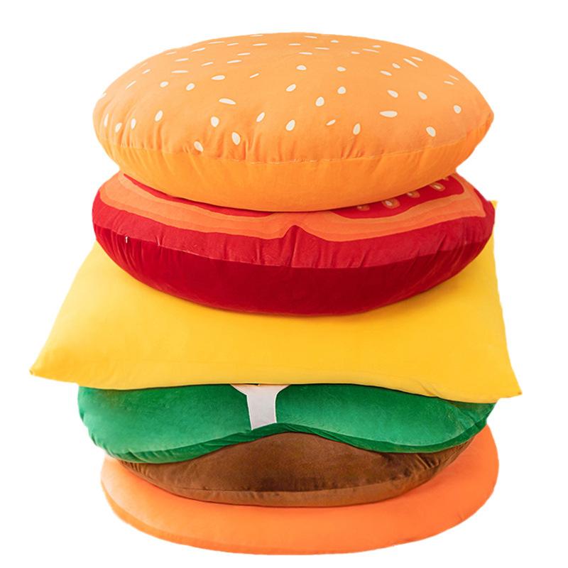 Creative Simulation Hamburger Pillow Plush Toy Big Mac Burger Toy Home Pillow Cushion Muppet Doll