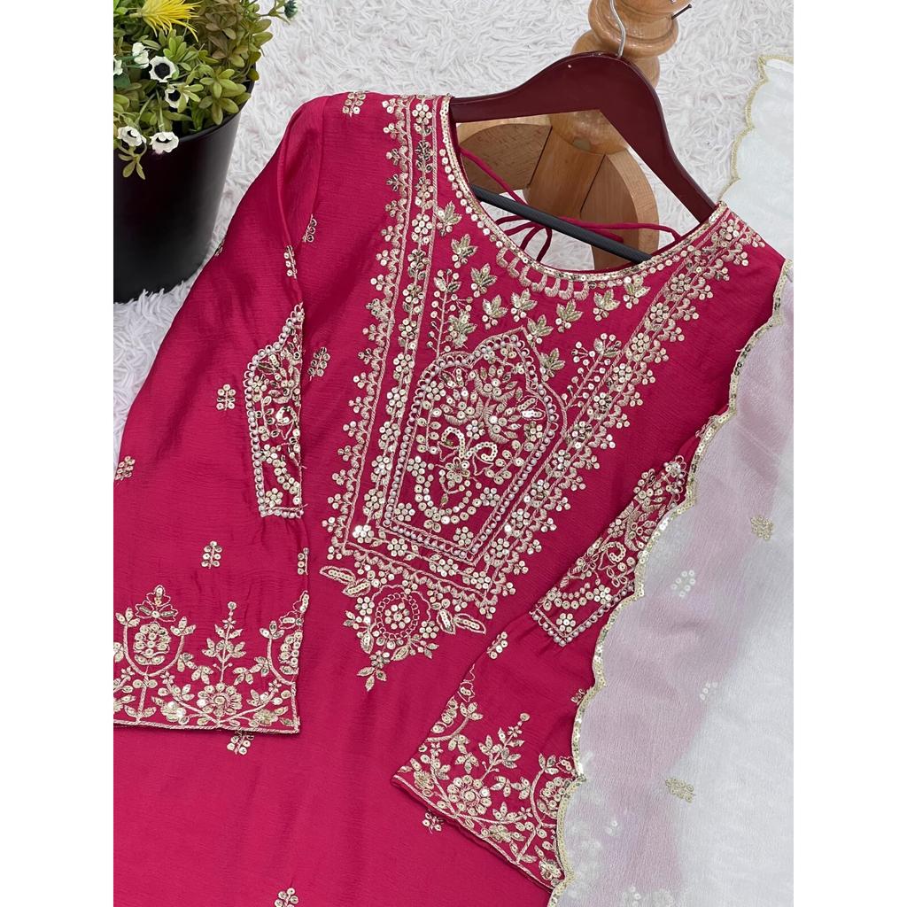 Women Bollywood Ready To Wear Party Wear Sharara Suit Salwar Kameez Set Dress SC-2204