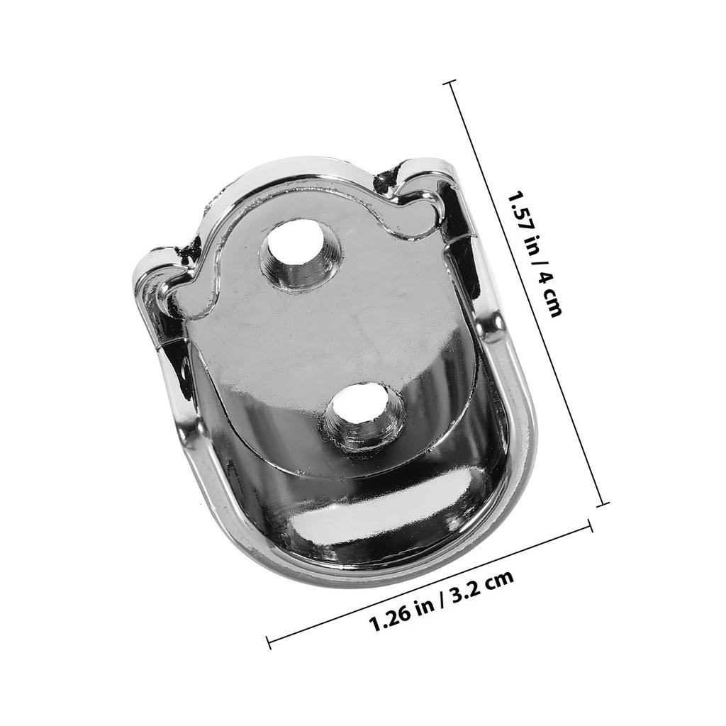 2Pcs Closet Rod Holder Flange Socket Brackets Sturdy Stainless Steel Wardrobe Rod Support for Clothes Towels Shower Curtain