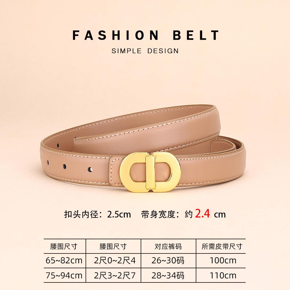 Curea Dama Piele Decorativă Costum Palton Curea Simplă High-End Piele Vacă Pură Curea Blugi