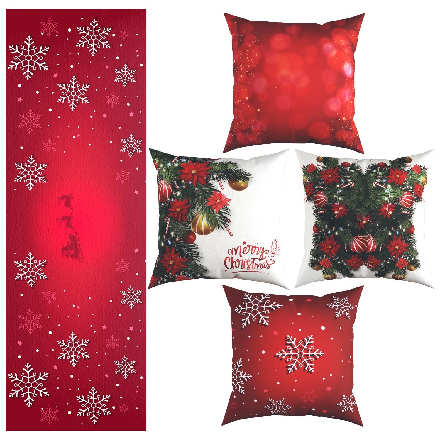 

7-метровая подушка и бегунок специального рисунка красный