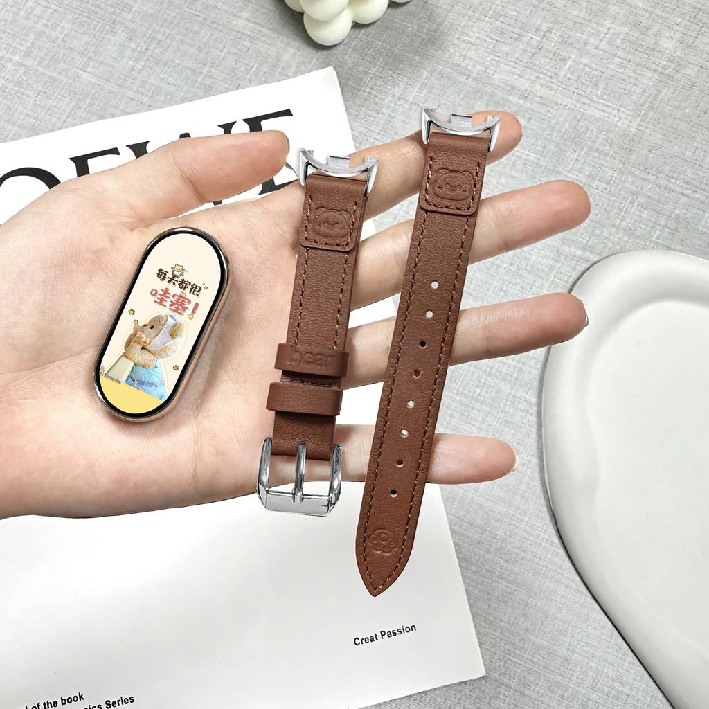 Adatto per Xiaomi Mi 8/9Pro Braccialetto Orso Carino Fit3 Huawei Gt5 Orologio Watch432 Cinturino Pelle