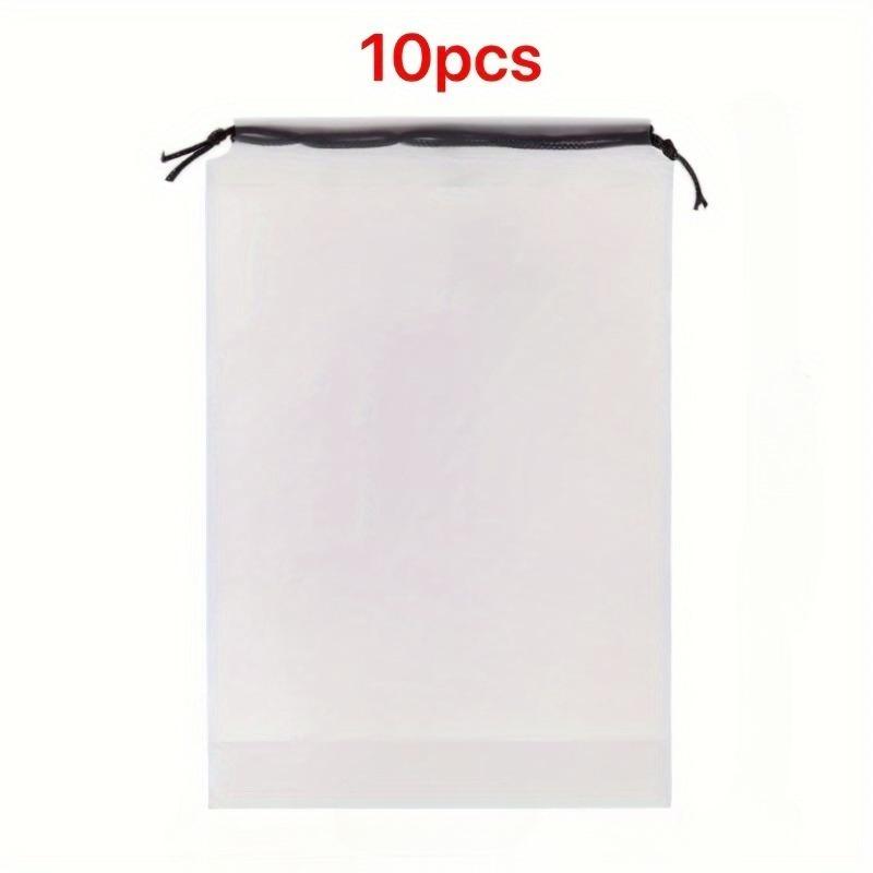 10Pcs waterproof drawstring storage bag, ideal for matte travel and finishing - suitable for clothes, shoes, cosmetics