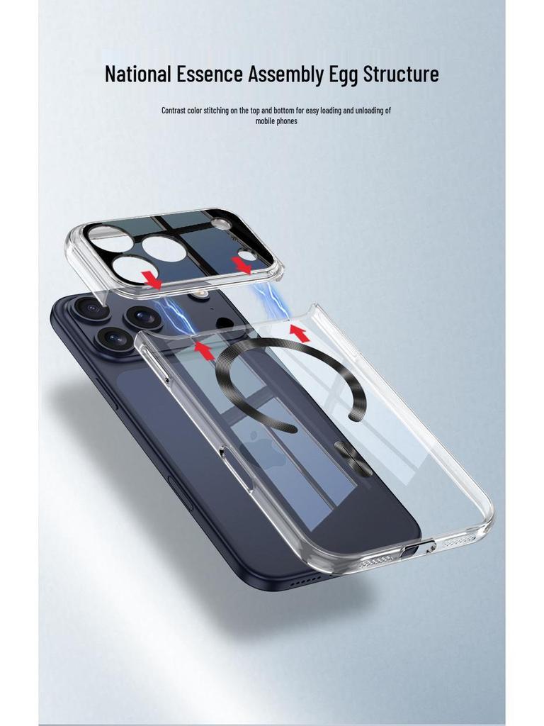 iPhone 17 Pro/Pro Max Clear MagSafe Case - Non-Yellowing & Electroplated