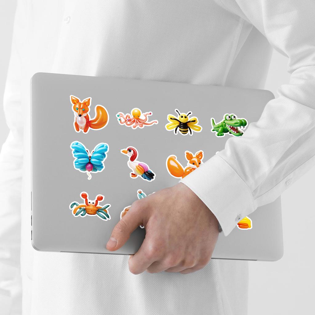 50 Cute Wind Plant Balloon Graffiti Stickers Mobile Phone Computer Waterproof Stickers Creative Animal Stickers