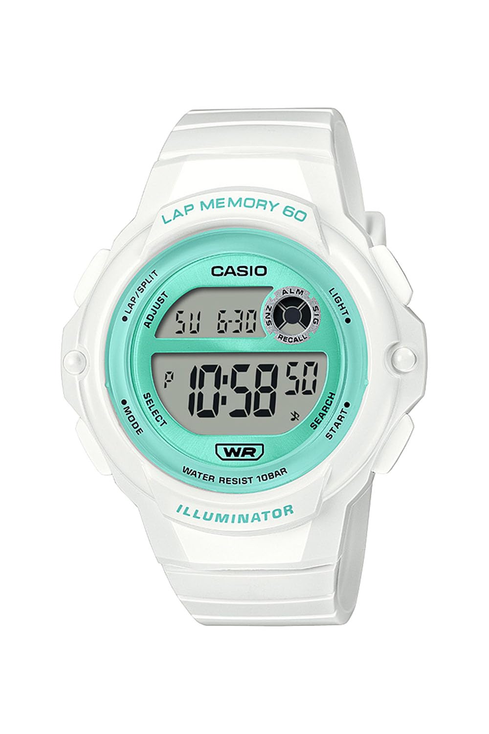 

Casio Collection LWS-1200H-7A3JF Women s Watch, White/Green
