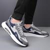 Four Seass 2026 New Men's Black Leather Shoes - Breathable Thick-soled Fashiable Sports Shoes, Casual and Sporty