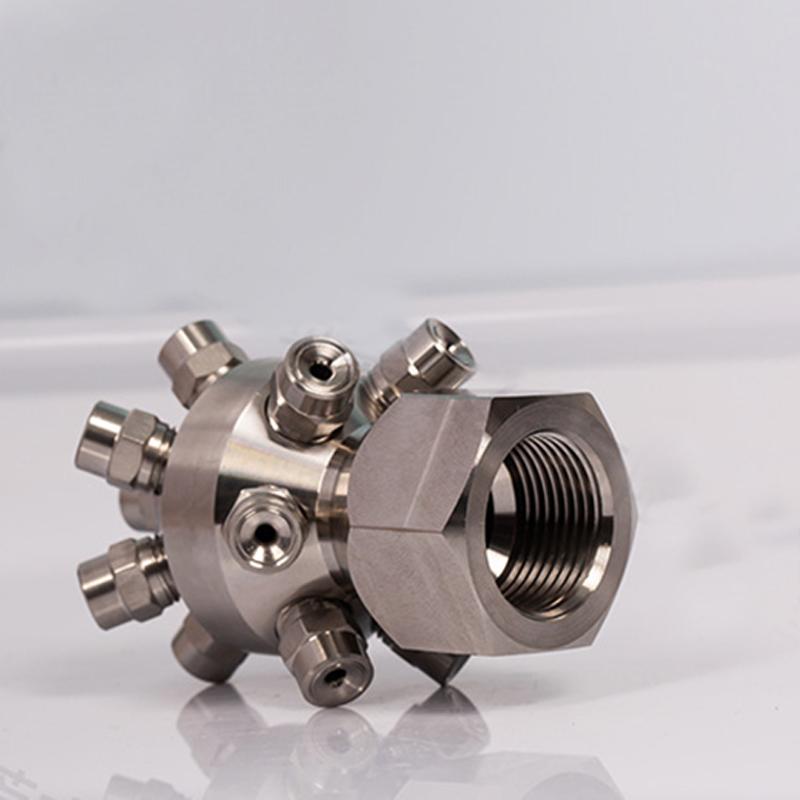 Stainless Steel Industrial Tank Cleaning Nozzle Multi-head Atomizing Linear Nozzle Washing Nozzle Bottle Cleaning Head