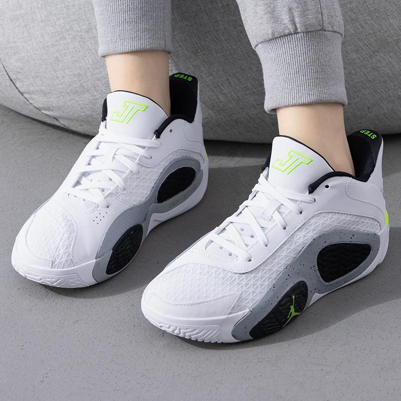 Air Jordan Tatum 2 GS Neon Kids Sneakers White Electric-Green Black FJ6459-100