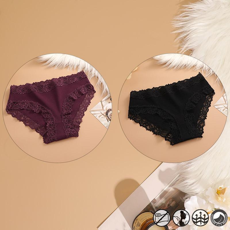 2 Teile/satz Baumwolle Unterwäsche Für Frauen Sexy Spitze Gerippt Floral Thongs Weibliche Atmungsaktive Feste T-back Bikini S-XL Sexy spitze Höschen