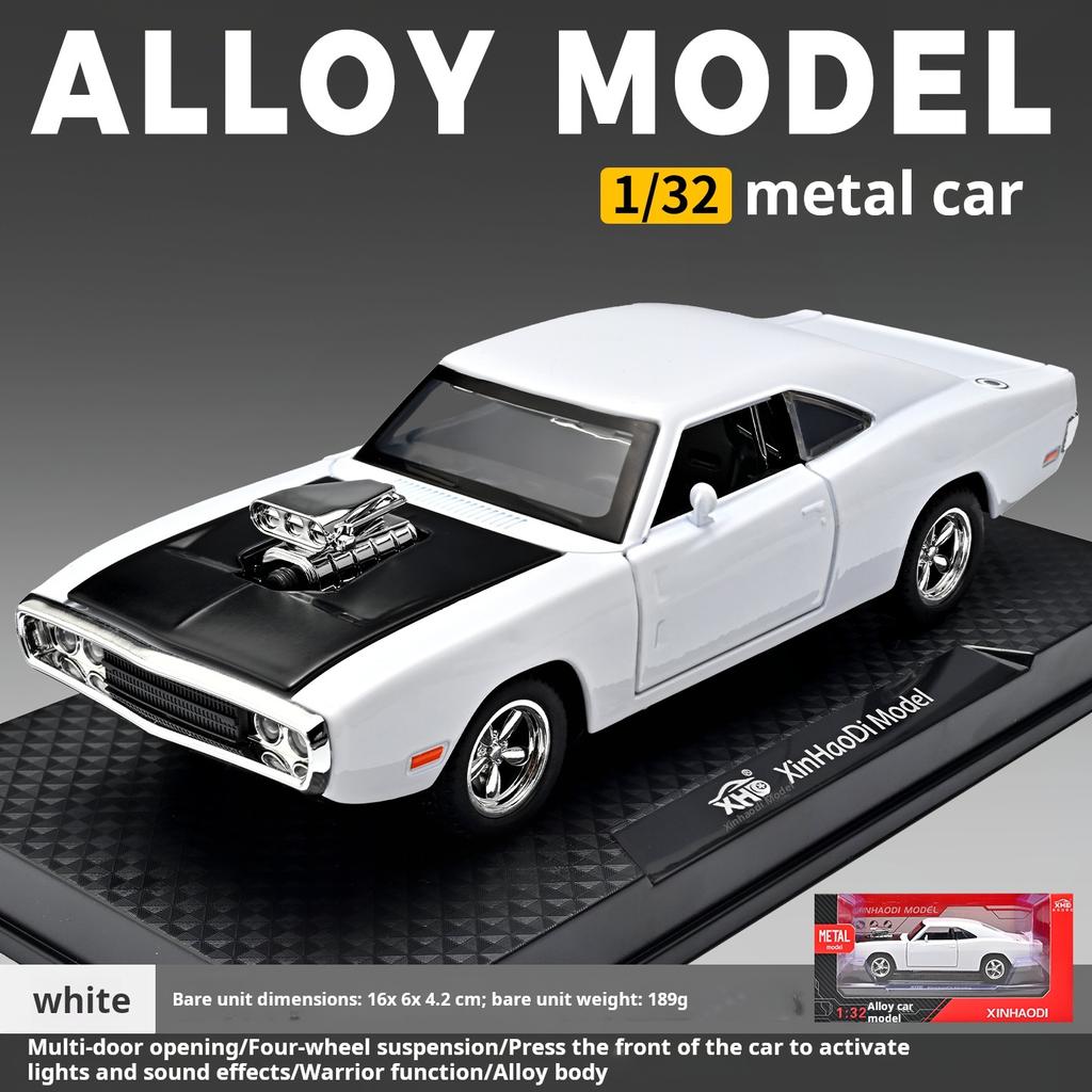 1:32 Warhorse Retro American Muscle Car Fast & Furious Exquisite Die-cast Simulation Car Model Toy & Gift for Boys Decoration