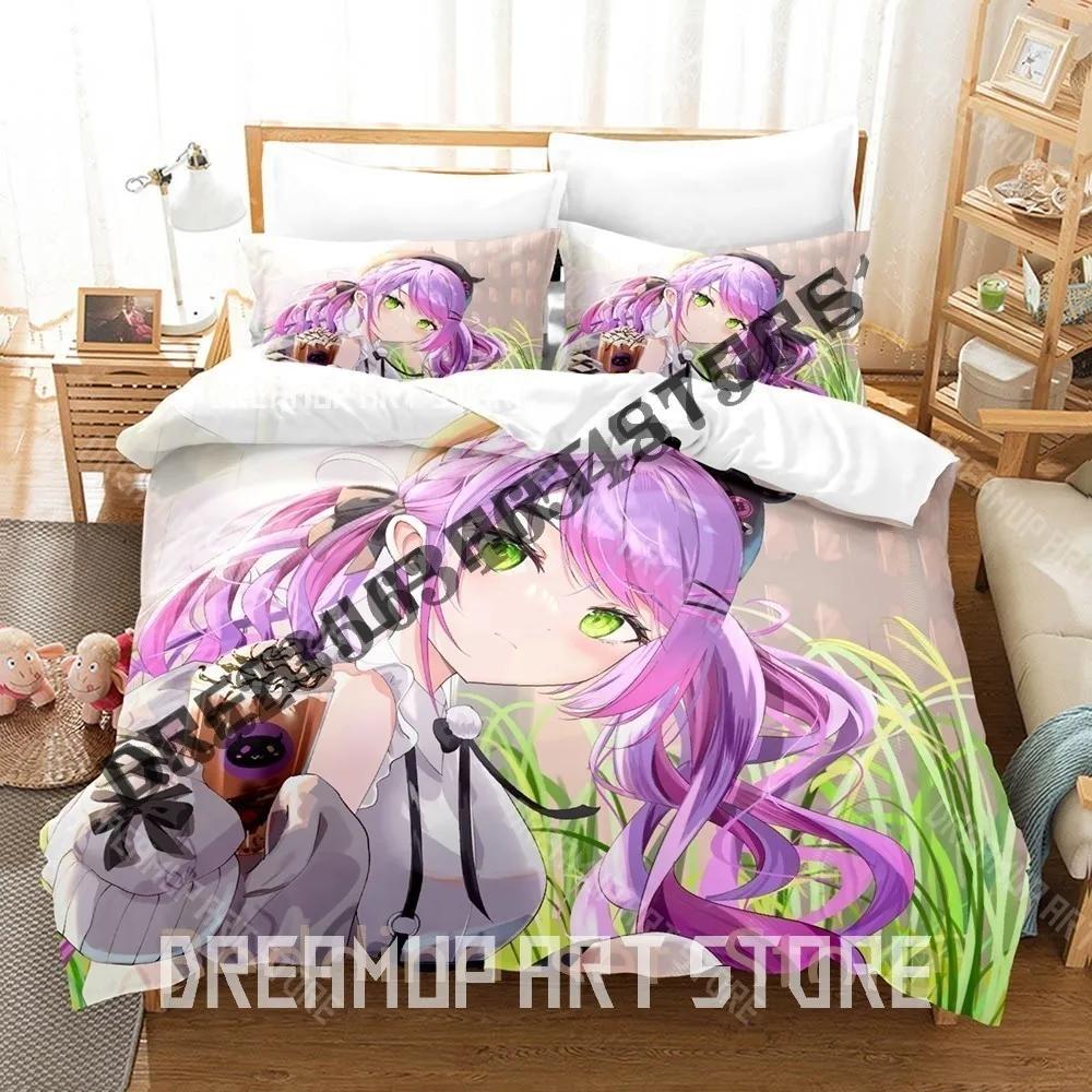 3D Print Tokoyami Towa Bedding Set Single Twin Full Queen King Size Bed Set Adult Bedroom Duvetcover Sets Anime Bed Sheet Set