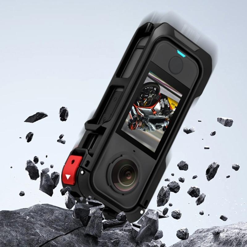 Aluminum Quick Release Cage For X4 Air Action Camera Mount With Cold Shoe Full Protective Frame Case Accessories