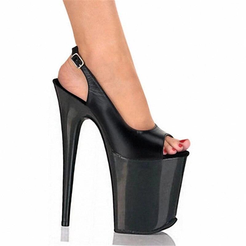 

Женские танцевальные сандалии на платформе, каблук 20 см, платформа до щиколотки 10 см, пикантная обувь на платформе с цветком розы YKC 34