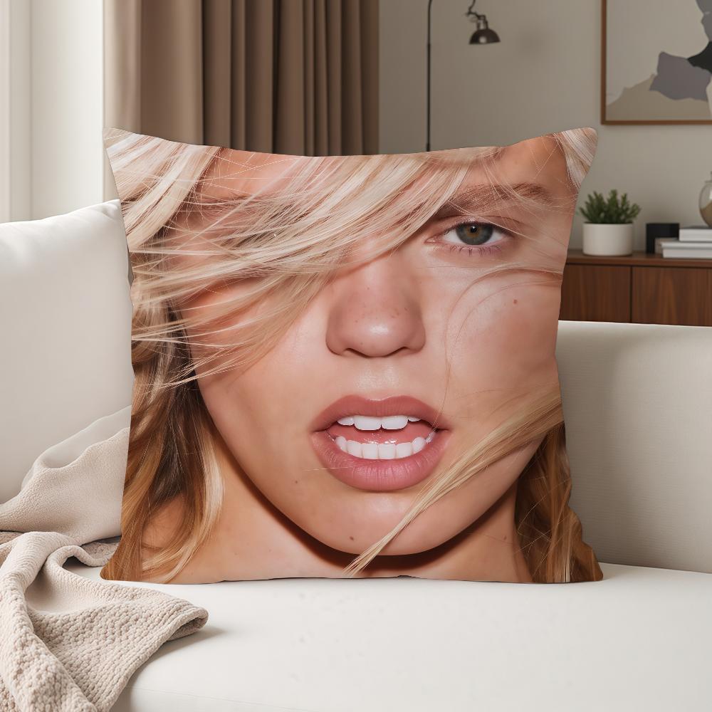 Singer R-Renee Rapp Bite Me Pillow Case Suitable For Bedrooms Living Rooms Cars Home Decoration