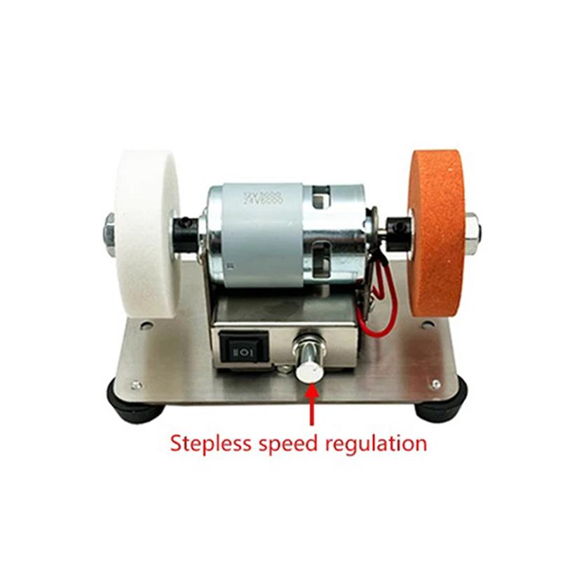 

Mini Household Electric Desktop Double Grinder Mini Coarse And Fine Double Grinding Wheel Machine Polishing Drilling Burnishing us